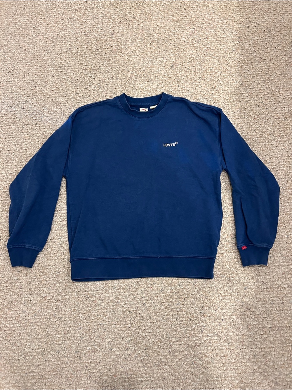 Levi's Men's Dark Blue Crewneck Sweatshirt